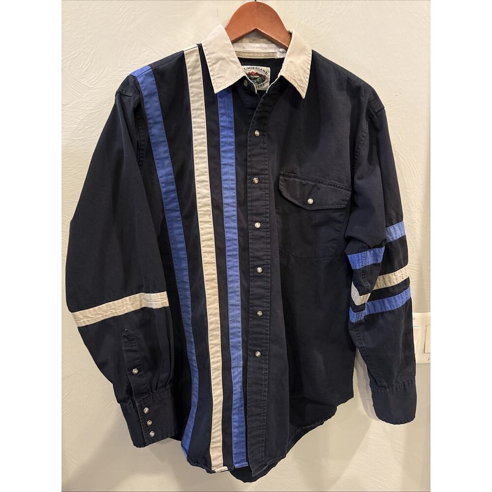 Vintage Cumberland Outfitters Shirt Mens Large Western Aztec 90s Westerncore